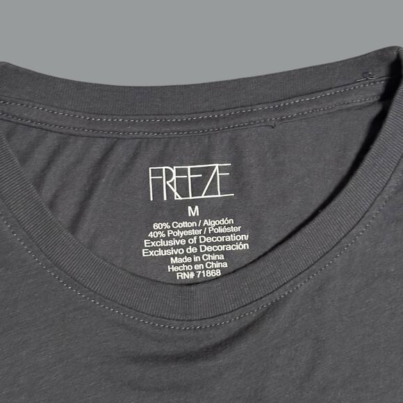 Freeze Women’s Floral Smiley Face Graphic T-Shirt - Medium, Gray - Picture 3 of 3